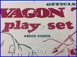 Vintage 1958-59 Marx Wagon Train Play Set withBox #4788