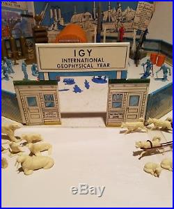 Vintage 1958 Marx I. G. Y. Arctic Satellite Base Playset 1958-59 Htf Rare