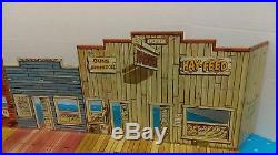 Vintage 1958 Marx Roy Rogers Western Town Play Set #4216 Boxed Nice 1 Owner