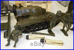 Vintage 1958 Marx US Marine Mobile Unit Toy Play Set DeLuxe Premium Corp