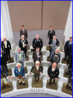 Vintage 1960's MARX Presidents Figures with Display Stand Complete Set of 35