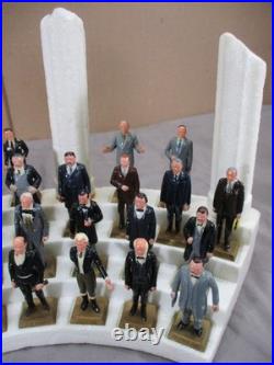 Vintage 1960's MARX Presidents Figures with Display Stand Complete Set of 35
