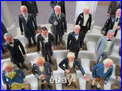 Vintage 1960's MARX Presidents Figures with Display Stand Complete Set of 35