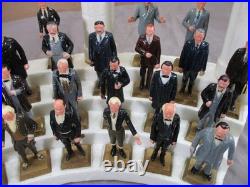 Vintage 1960's MARX Presidents Figures with Display Stand Complete Set of 35