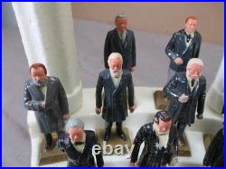 Vintage 1960's MARX Presidents Figures with Display Stand Complete Set of 35