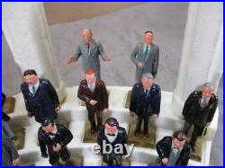 Vintage 1960's MARX Presidents Figures with Display Stand Complete Set of 35