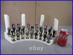 Vintage 1960's MARX Presidents Figures with Display Stand Complete Set of 35