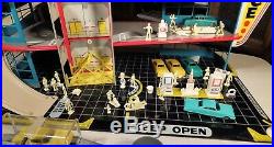 Vintage 1960's MARX Tin 4 LEVEL PARKING GARAGE Play Set Toy NOS Unused COMPLETE
