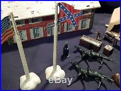 Vintage 1960's Marx Blue and Gray Civil War Battle Set Sears Heritage Playset