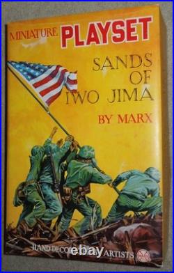 Vintage 1960's Marx HO-Scale WW2 Sands of Iwo Jima EMPTY Playset Box