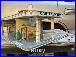 Vintage 1960's Marx Tin Litho Day & Nite Gas Service Station Center Lubritorium