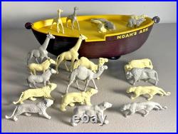 Vintage 1960s Louis Marx Noah's Ark Swansea Wales Playset 20 Animals Incomplete