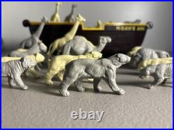 Vintage 1960s Louis Marx Noah's Ark Swansea Wales Playset 20 Animals Incomplete