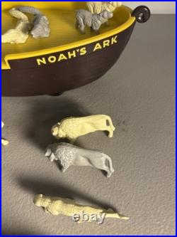 Vintage 1960s Louis Marx Noah's Ark Swansea Wales Playset 20 Animals Incomplete