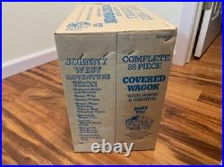 Vintage 1960s MARX JOHNNY WEST Covered wagon horse & harness boxed 4434 Play set