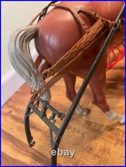 Vintage 1960s MARX JOHNNY WEST Covered wagon horse & harness boxed 4434 Play set