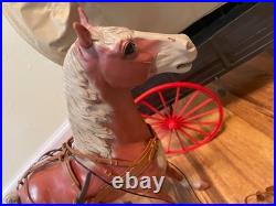 Vintage 1960s MARX JOHNNY WEST Covered wagon horse & harness boxed 4434 Play set