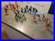 Vintage 1960s MARX TOYS USA 6 Plastic Soldiers Cavemen Cowboy 22pc Misc Lot