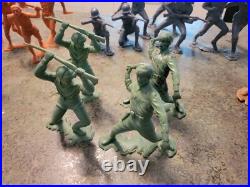 Vintage 1960s MARX TOYS USA 6 Plastic Soldiers Cavemen Cowboy 22pc Misc Lot