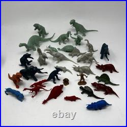 Vintage 1960s MARX toys dinosaur prehistoric times playset lot of 33 as is