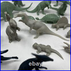 Vintage 1960s MARX toys dinosaur prehistoric times playset lot of 33 as is