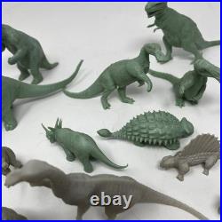 Vintage 1960s MARX toys dinosaur prehistoric times playset lot of 33 as is