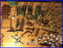 Vintage 1960s Marx Battleground Play Set #4756 Box Accessories Army France USA