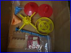 Vintage 1960s Marx Disneyland Playset #4368 original box with several pieces