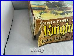 Vintage 1960s Marx Miniature Playset Knights & Vikings In Original Box Very Nice