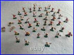 Vintage 1960s Marx Miniature Playset Knights & Vikings In Original Box Very Nice