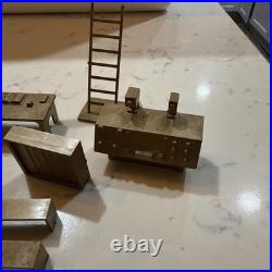 Vintage 1960s Marx Moon Base Lab Furniture Desk Chair Bench Ladder Computer Etc