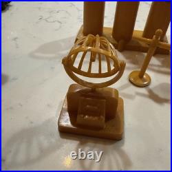 Vintage 1960s Marx Moon Base Original Accessories Oxygen Tanks Lasers Shelve Etc