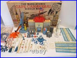 Vintage 1960s Marx Playset Cape Canaveral Missile Base Playset with Bags & Record