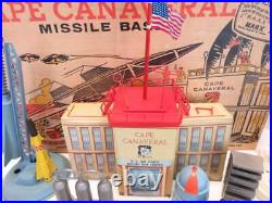 Vintage 1960s Marx Playset Cape Canaveral Missile Base Playset with Bags & Record