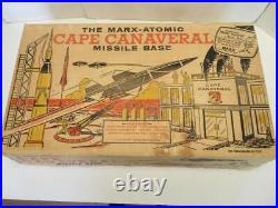 Vintage 1960s Marx Playset Cape Canaveral Missile Base Playset with Bags & Record