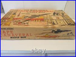 Vintage 1960s Marx Playset Cape Canaveral Missile Base Playset with Bags & Record