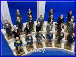 Vintage 1960s Marx Presidents Set Of 36 Washington Johnson & Complete Platform