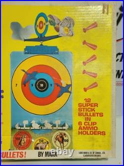 Vintage 1960s Marx Targetland Tin Rifle Range Playset No. 5650 Complete with Box