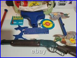 Vintage 1960s Marx Targetland Tin Rifle Range Playset No. 5650 Complete with Box