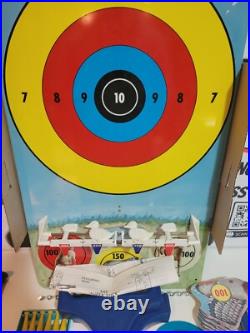 Vintage 1960s Marx Targetland Tin Rifle Range Playset No. 5650 Complete with Box