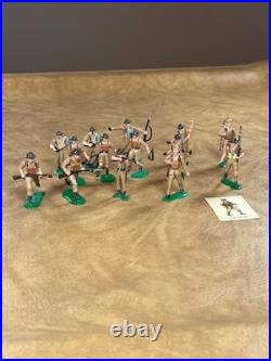 Vintage 1960s Marx Warriors of World World War II British Soldiers Lot of 14