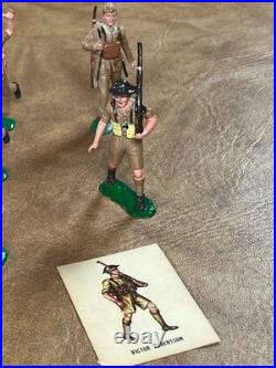 Vintage 1960s Marx Warriors of World World War II British Soldiers Lot of 14