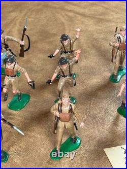 Vintage 1960s Marx Warriors of World World War II British Soldiers Lot of 14