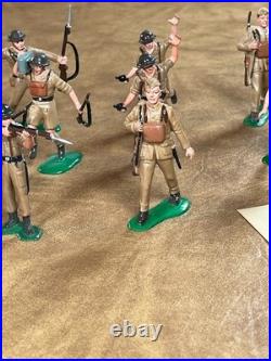Vintage 1960s Marx Warriors of World World War II British Soldiers Lot of 14