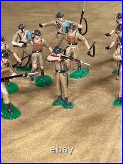 Vintage 1960s Marx Warriors of World World War II British Soldiers Lot of 14