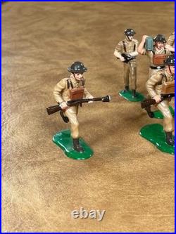 Vintage 1960s Marx Warriors of World World War II British Soldiers Lot of 14