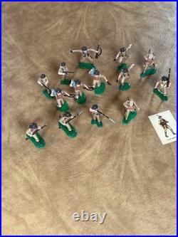 Vintage 1960s Marx Warriors of World World War II British Soldiers Lot of 14