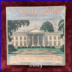 Vintage 1960s Marx White House Playset Plastic Display Complete withBox Unbuilt
