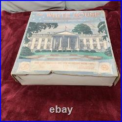 Vintage 1960s Marx White House Playset Plastic Display Complete withBox Unbuilt