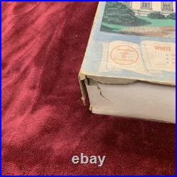 Vintage 1960s Marx White House Playset Plastic Display Complete withBox Unbuilt